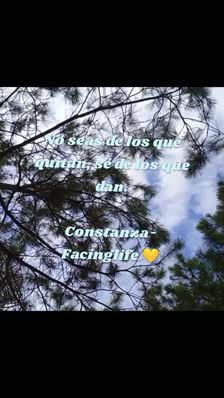 No seas de los que quitan, sé de los que dan.

Constanza- Facinglife 💛